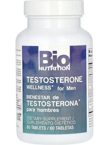 Bio Nutrition, Testosterone Wellness, For Men, 60 Tablets