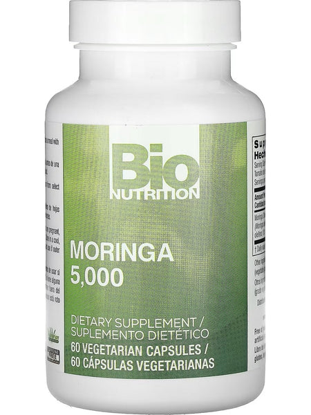 Bio Nutrition, Moringa 5,000, 60 Vegetarian Capsules