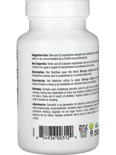 Bio Nutrition, Moringa 5,000, 60 Vegetarian Capsules