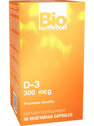 Bio Nutrition, D3 12000 IU, 50 vegicaps