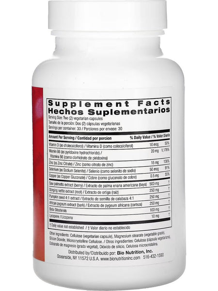 Bio Nutrition, Prostate Wellness With Pumpkin Seed, 60 Vegetarian Capsules