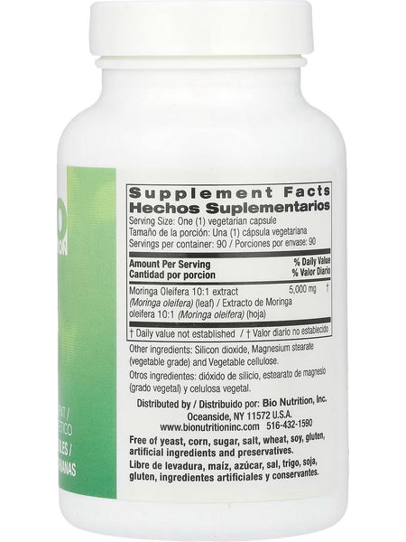 Bio Nutrition, Moringa 5,000, 90 Vegetarian Capsules
