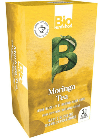 Bio Nutrition, Moringa Tea Lemon, 30 bags