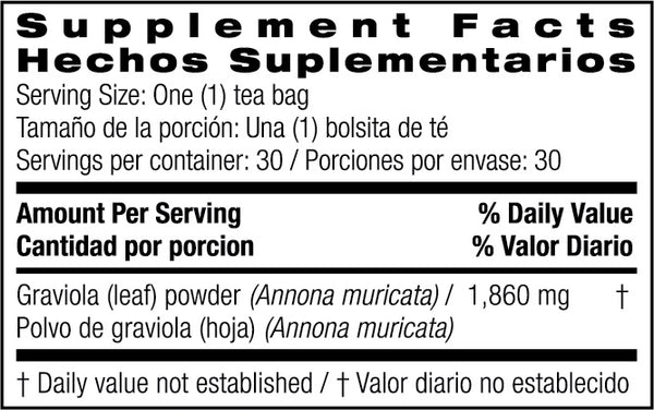 Bio Nutrition, Graviola Tea, 30 Tea bags