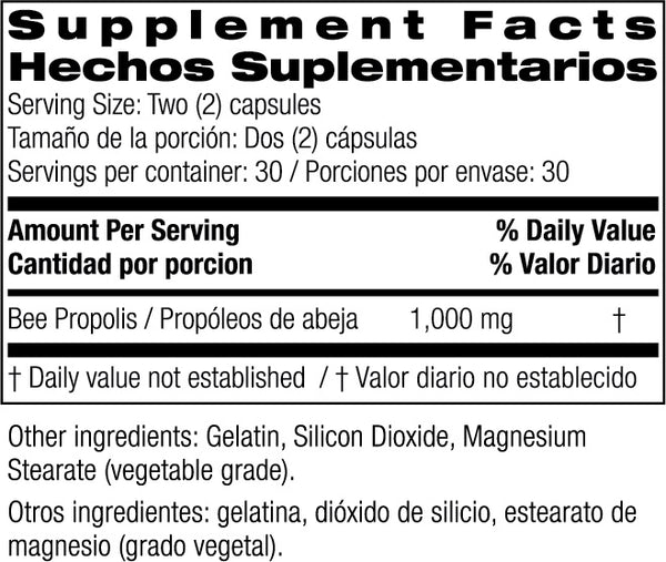 Bio Nutrition, Bee Propolis, 60 Capsules