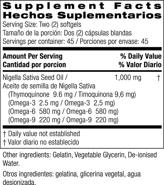 Bio Nutrition, Premium Black Seed Oil, 90 Softgels