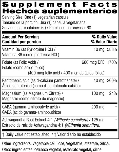 Bio Nutrition, Stress Wellness with Ashwaganda, 60 Vegetarian Capsules