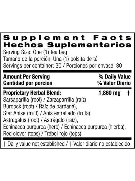 Bio Nutrition, Lymph Support Tea, 30 Tea Bags