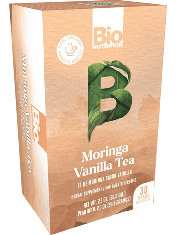 Bio Nutrition, Moringa Tea, Vanilla Flavor, 30 Tea Bags