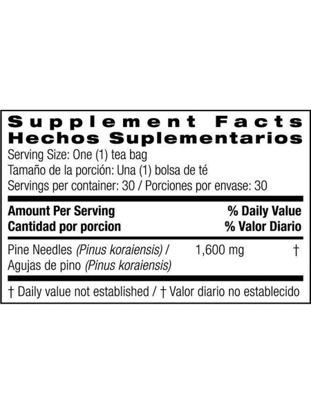 Bio Nutrition, Pine Needle Tea, 30 Tea Bags