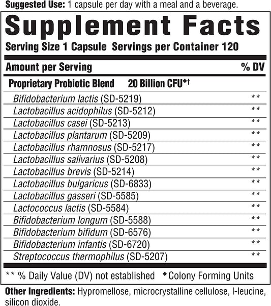 Innate Response Formulas, Flora 20-14 Ultra Strength, 120 capsules