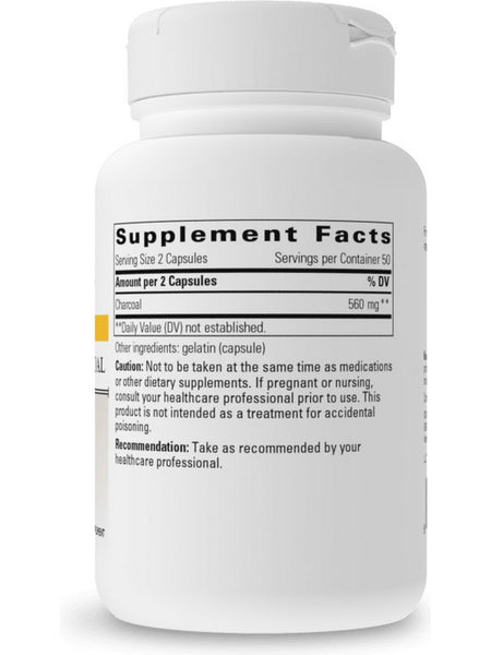 Integrative Therapeutics, Activated Charcoal, 100 capsules