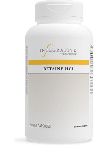 Integrative Therapeutics, Betaine HCl, 250 veg capsules