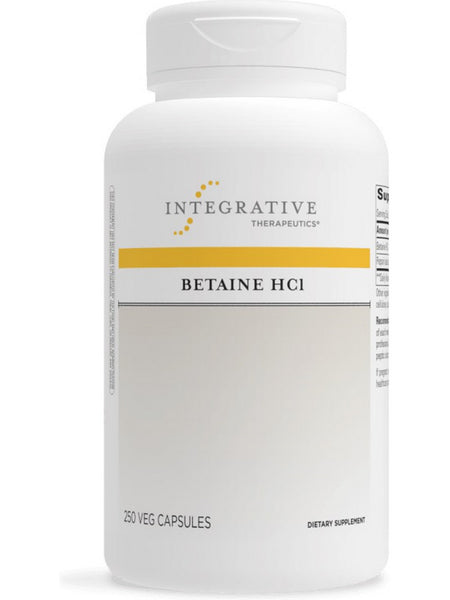 Integrative Therapeutics, Betaine HCl, 250 veg capsules