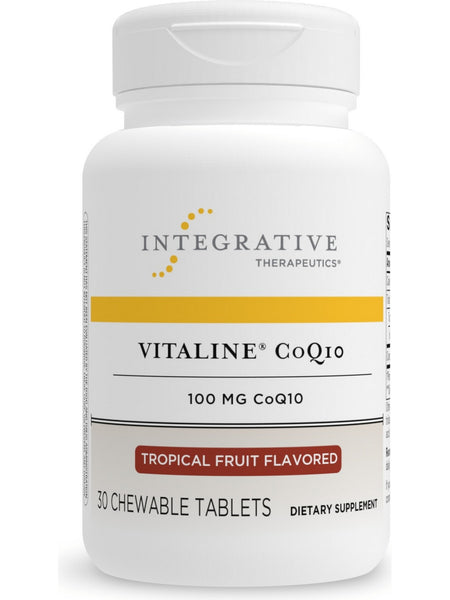 Integrative Therapeutics, Vitaline CoQ10, 100 mg, Tropical Fruit, 30 Chewable Tablets