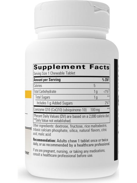 Integrative Therapeutics, Vitaline CoQ10, 100 mg, Tropical Fruit, 30 Chewable Tablets