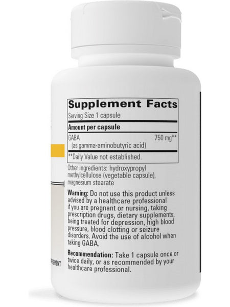 Integrative Therapeutics, GABA, 60 veg capsules