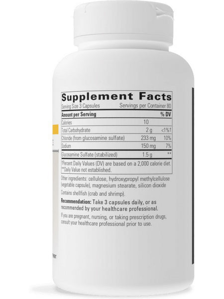 Integrative Therapeutics, Glucosamine Sulfate, 240 capsules