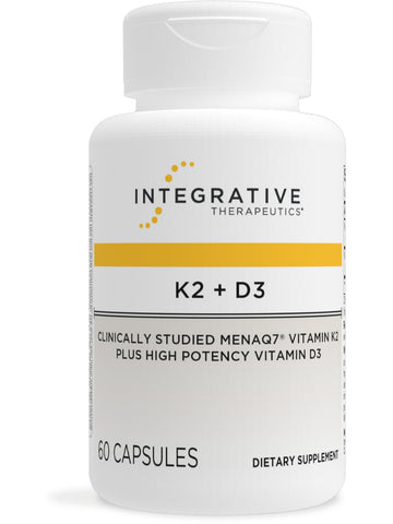 Integrative Therapeutics, K2 + D3, 60 capsules