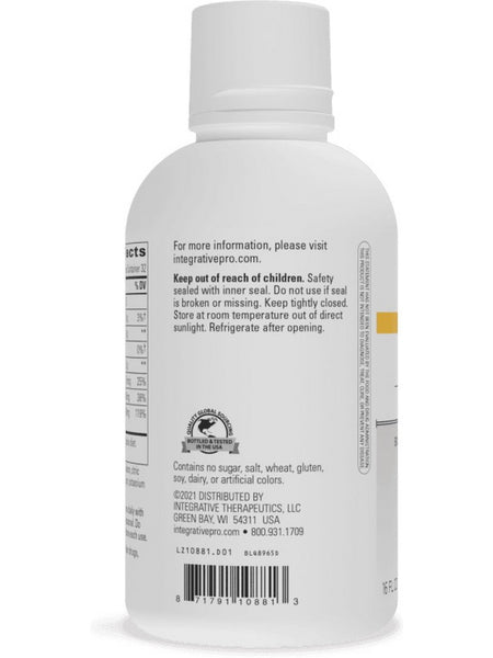 Integrative Therapeutics, Liquid Calcium Magnesium 1:1 Cal/Mag Ratio, Berry Flavored, 16 fl oz