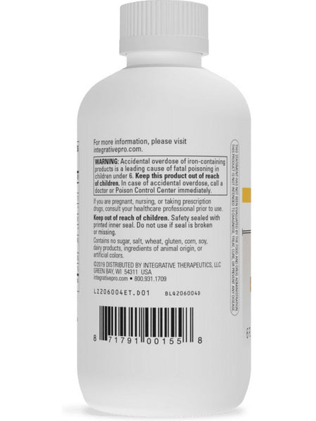 Integrative Therapeutics, Liquid Iron, Apple Cinnamon Flavored, 6 fl oz