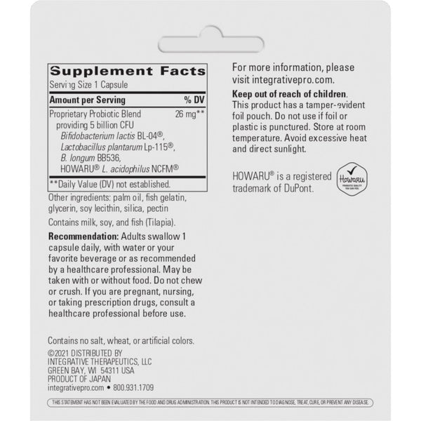 Integrative Therapeutics, Probiotic Pearls™ ADVANTAGE (5 billion CFU), 60 capsules