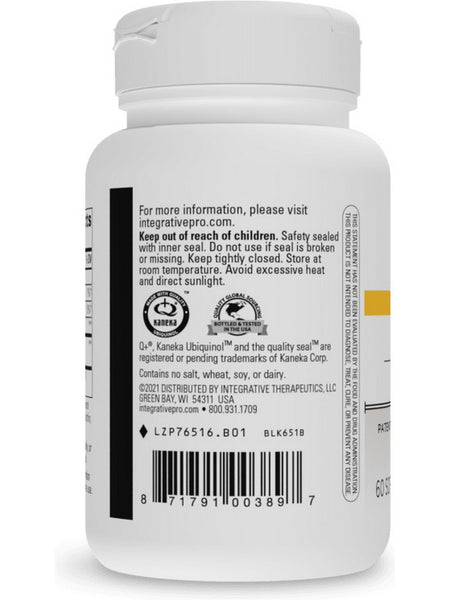 Integrative Therapeutics, UBQH™ (100 mg), 60 softgels