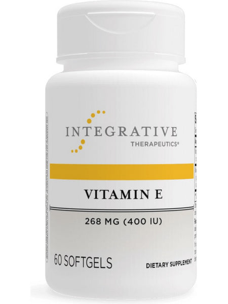 Integrative Therapeutics, Vitamin E 400 IU, 60 softgels