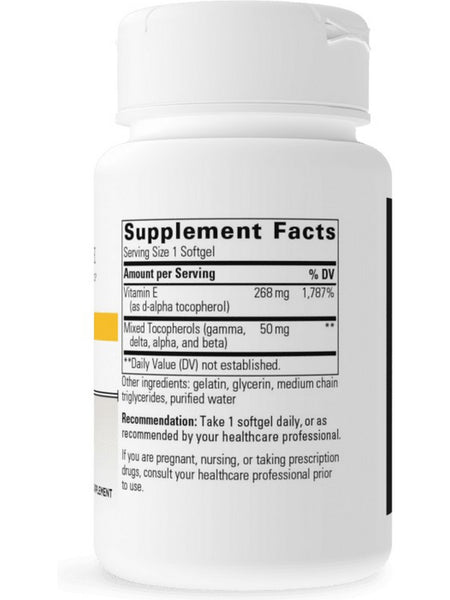 Integrative Therapeutics, Vitamin E 400 IU, 60 softgels