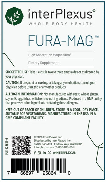 InterPlexus, Fura-Mag, 90 Vegetarian Capsules