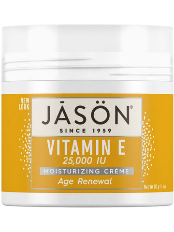 Jason Naturals, Vitamin E, Moisturizing Creme, Age Renewal, 25,000 IU, 4 oz
