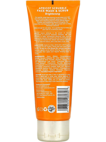 Jason Naturals, Apricot Scrubble, Face Wash and Scrub, 4 oz