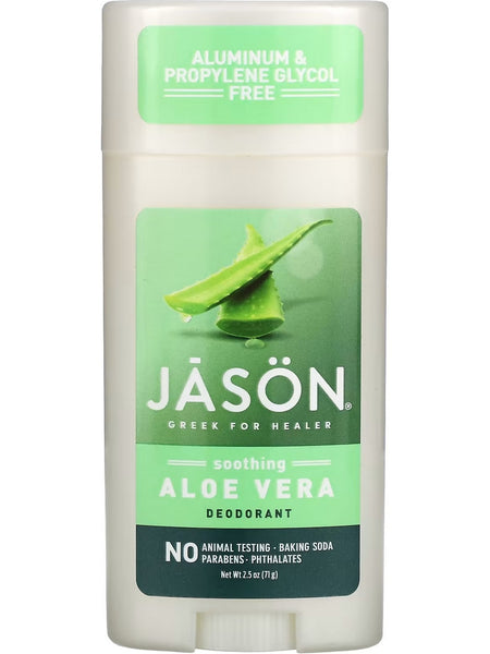 Jason Naturals, Deodorant, Soothing Aloe Vera, 2.5 oz
