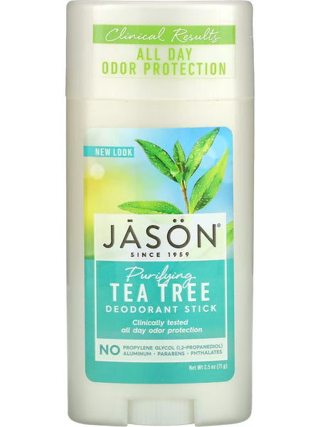 Jason Naturals, Deodorant Stick, Purifying Tea Tree, 2.5 oz