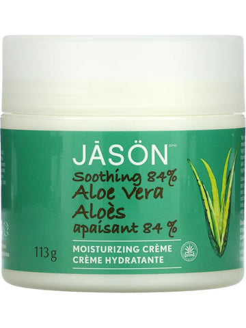 Jason Naturals, Moisturizing Creme, Soothing 84% Aloe Vera, 113 g