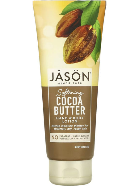 Jason Naturals, Hand and Body Lotion, Softening Cocoa Butter, 8 oz