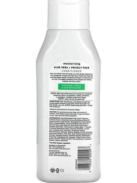 Jason Naturals, Conditioner, Moisturizing Aloe Vera + Prickly Pear, 16 fl oz