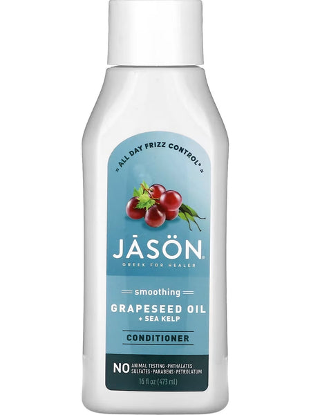 Jason Naturals, Conditioner, Smoothing Grapeseed Oil + Sea Kelp, 16 fl oz