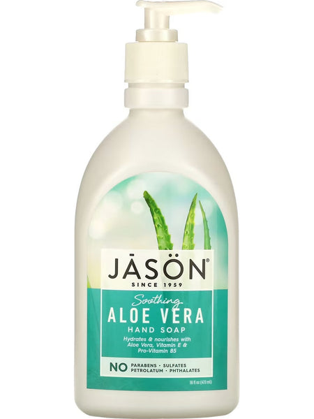 Jason Naturals, Hand Soap, Soothing Aloe Vera, 16 fl oz