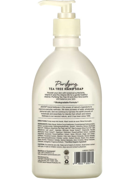 Jason Naturals, Hand Soap, Purifying Tea Tree, 16 fl oz