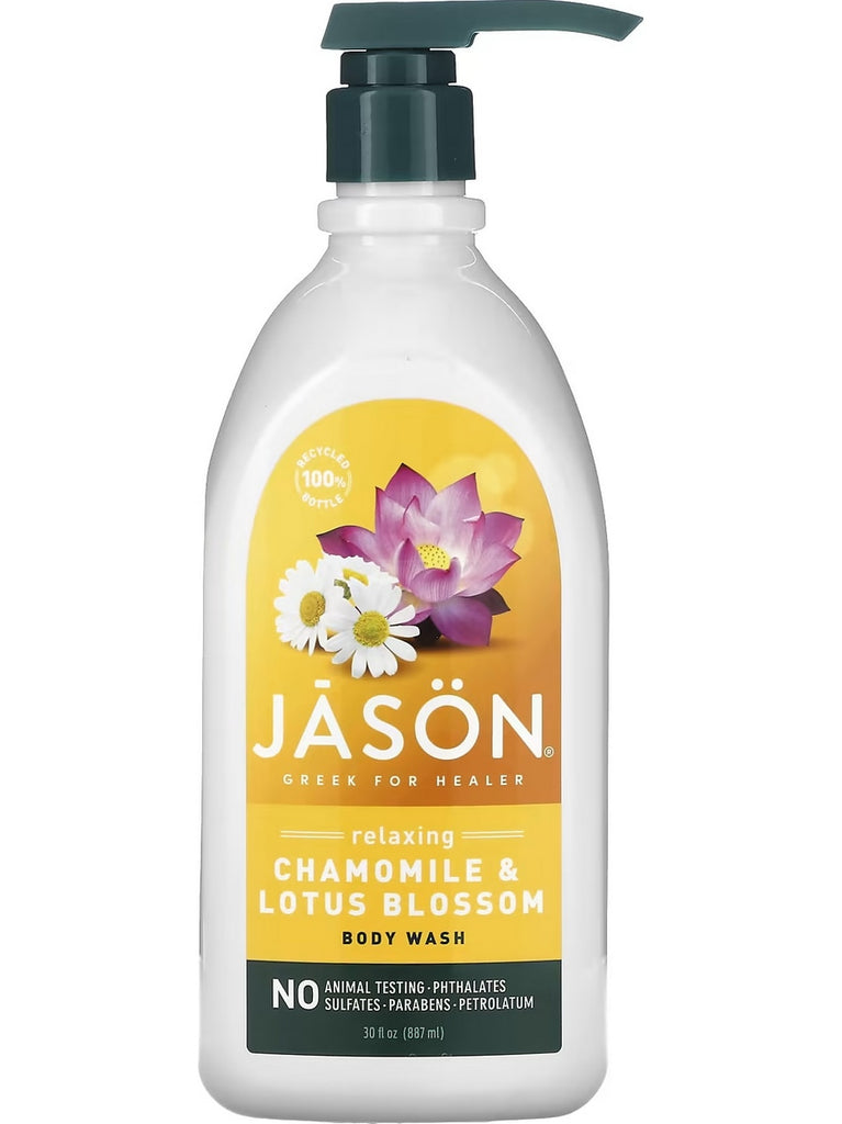 Jason Naturals, Body Wash, Relaxing Chamomile and Lotus Blossom, 30 fl oz
