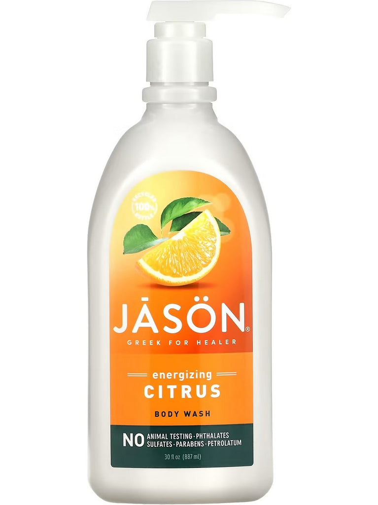 Jason Naturals, Body Wash, Energizing Citrus, 30 fl oz