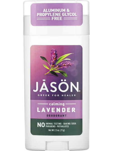 Jason Naturals, Deodorant, Calming Lavender, 2.5 oz