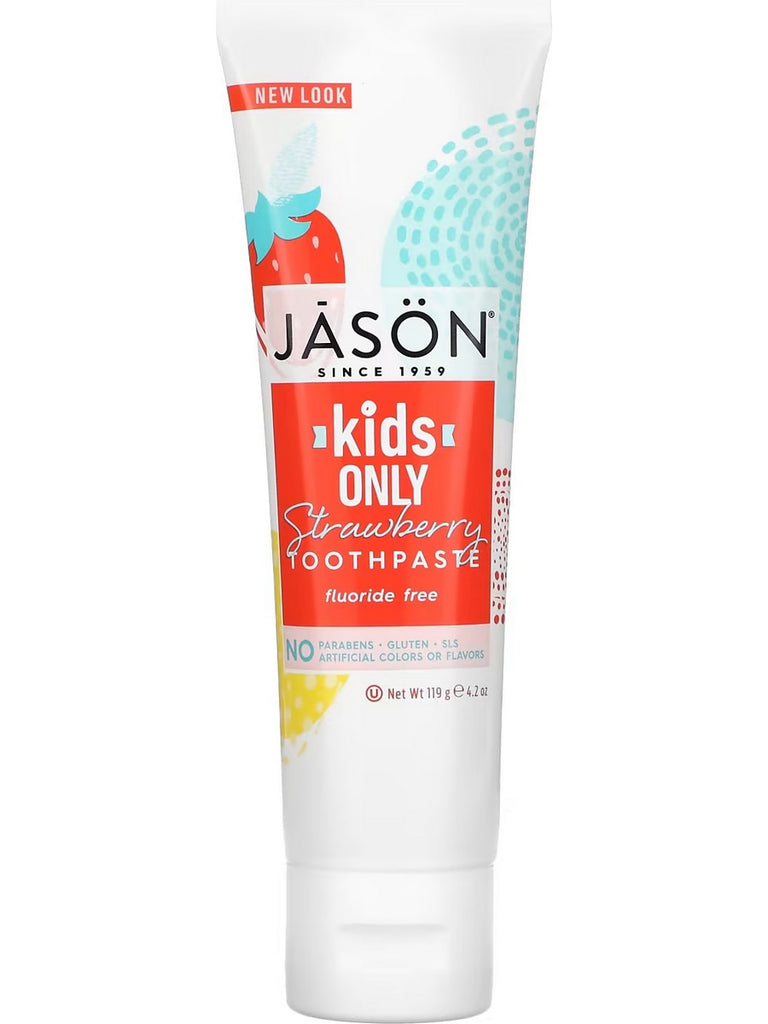 Jason Naturals, Kids Only Toothpaste, Strawberry, 4.2 oz