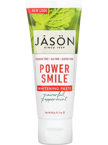 Jason Naturals, Power Smile Whitening Paste, Powerful Peppermint, 3 oz