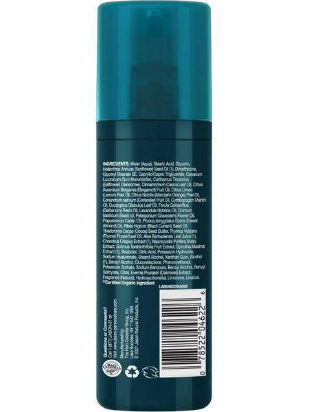 Jason Naturals, Men's Face Moisturizer + After Shave Balm, Hydrating For Dry Skin, Ocean Minerals + Eucalyptus, 4 oz