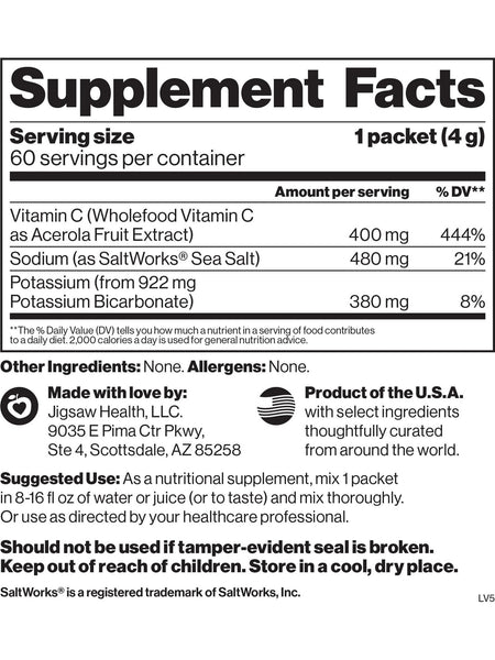 Jigsaw Health, Adrenal Cocktail + Wholefood Vit C, 60 Packets