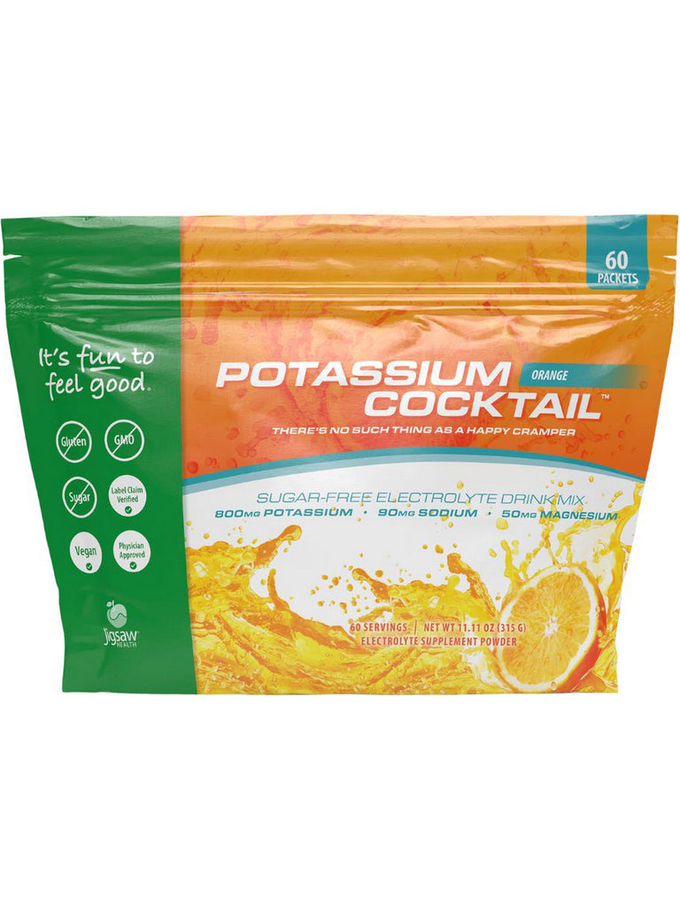 Jigsaw Health, Potassium Cocktail, Orange, 60 Packets
