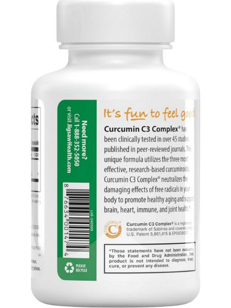Jigsaw Health, Curcumin C3 Complex, 60 Capsules