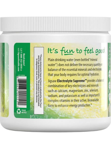 Jigsaw Health, Electrolyte Supreme, Lemon Lime, 8.04 oz